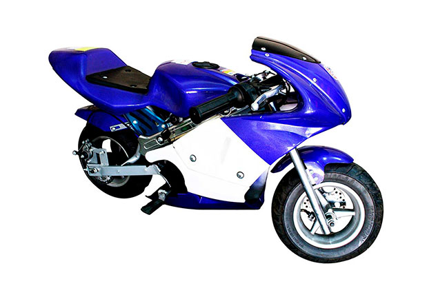 Mini Moto Cross Bz Arena Azul Trilha 49cc Gasolina Barzi